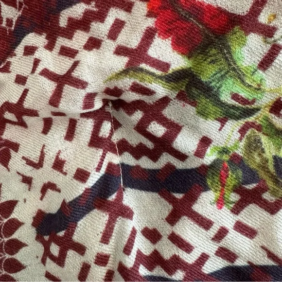 Saachi Artsy Twill Weaved Kimono Wool & Silk Open Cardigan Shrug Boho One Size - Picture 12 of 14